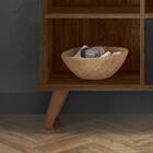 Nicho Organizador Retrô Ébano Rústico Toq 3 Gavetas Preto Qmo