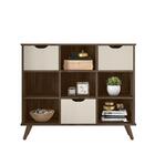 Nicho Organizador Retro Ebano Toq C/ 3 Gavetas Off White - Fd