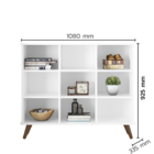 Nicho Organizador Retrô S/gavetas Branco - Montanaris Decor