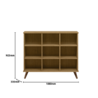 Nicho Organizador Retrô S/gavetas Freijó - Montanaris Decor