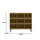 Nicho Organizador Retrô S/gavetas Freijó - Montanaris Decor