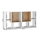 Nicho Organizador Sonho 8 Prateleiras Branco/aveiro - Movelbr