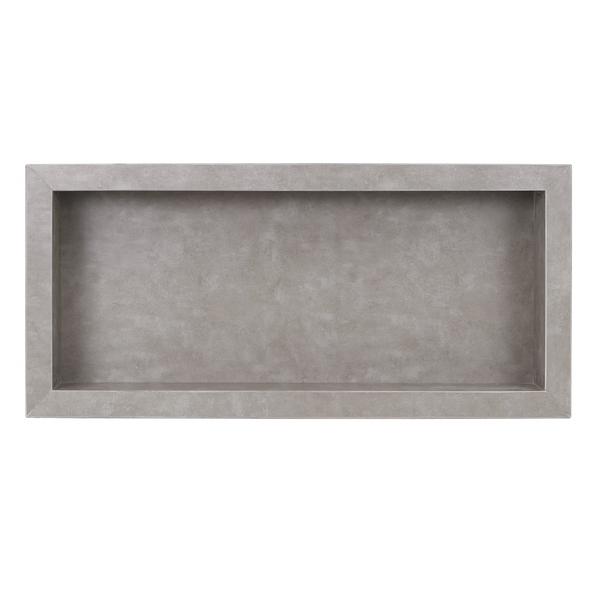 Nicho para Banheiro Acetinado Cemento Concreto 30x74cm Artens