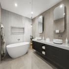 Nicho para Banheiro Cinza 25x90cm  Arts Mosaicos