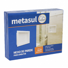 Nicho para Banheiro Plástico de Embutir 32,5x8x42,5cm Branco Metasul