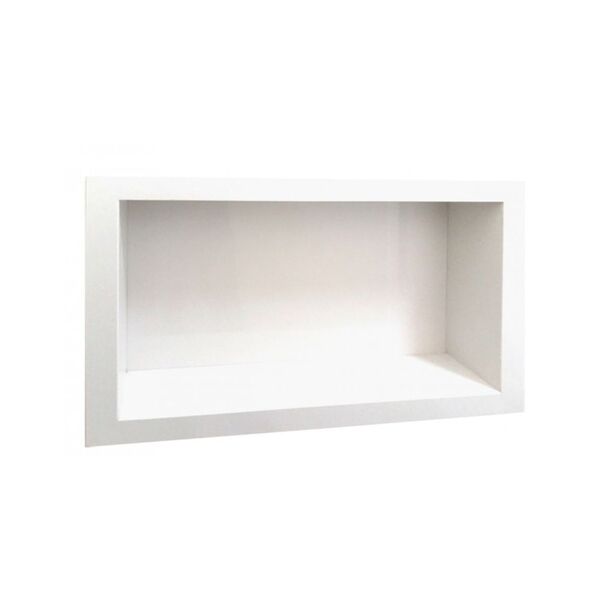 Nicho Para Banheiro De Mármore Branco Prime 30 X 60 C/f C/b
