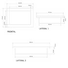 Nicho Para Banheiro Em Ardósia Gold 37x52x10cm Venturi Branco