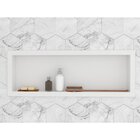 Nicho Para Banheiro Em Ardósia Gold 37x97x10cm Venturi Branco