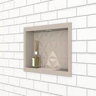 Nicho Para Banheiro Em Mármore Sintético Texturizado 40x30cm