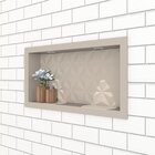 Nicho Para Banheiro Em Mármore Sintético Texturizado 60x30cm