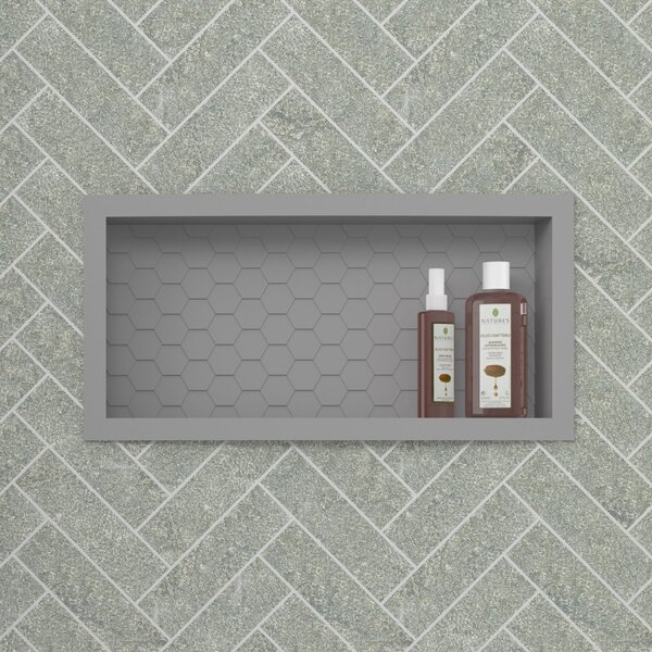 Nicho Para Banheiro Em Plástico Injetado Max 60x27cm  Cinza