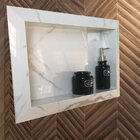 Nicho Para Banheiro Em Porcelanato 60x40 (branco Marmorizado)