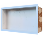 Nicho Para Banheiro em Porcelanato Branco Santorine 60x32cm