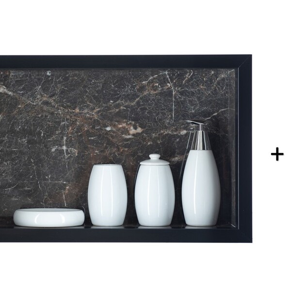 Nicho Para Banheiro Em Porcelanato E Porta Papel Higiênico Du