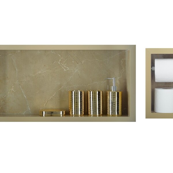 Nicho Para Banheiro Em Porcelanato E Porta Papel Higiênico Du