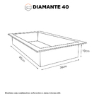 Nicho Para Banheiro Em Porcelanato Polido Diamante 40x30 Bran