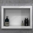 Nicho Para Banheiro Mármore Sintético 45,2x10x33cm  Branco