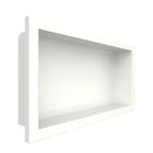Nicho Para Banheiro Mármore Sintético 63x10x33cm  Branco
