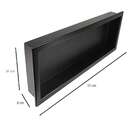 Nicho Para Banheiro Nice Preto 37x97 Cm