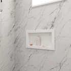 Nicho Para Banheiro Pedra 37x67cm Branco Standard