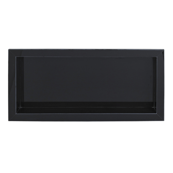Nicho para Banheiro Polido Preto 30x74cm Artens