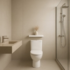 Nicho para Banheiro de Sobrepor Porcelanato Branco 60x10x5cm RCO7