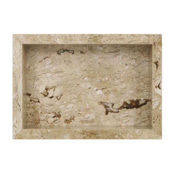 Nicho para Banheiro Travertino Real 31,5x41,5x12cm Artens