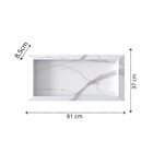 Nicho Para Banheiro Unique 80 Marmorizado