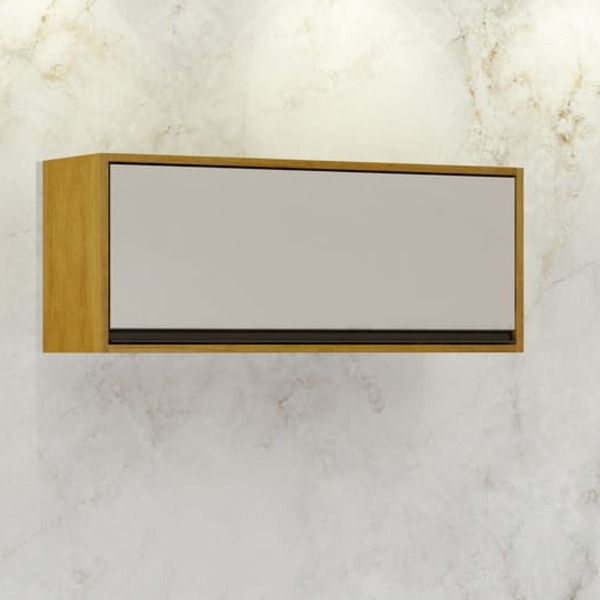 Nicho Para Cozinha 1 Porta Basculante - Eduarda-cinamomo/off