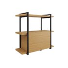 Nicho Para Cozinha 80cm Iron 3 Prateleiras E 1 Porta Espresso