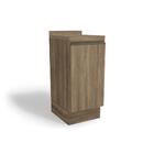 Nicho Para Cozinha Maxxi G741 C/ Tampo 40cm Nogal/preto Brilh