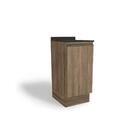 Nicho Para Cozinha Maxxi G741 C/ Tampo 40cm Nogal/preto Brilh