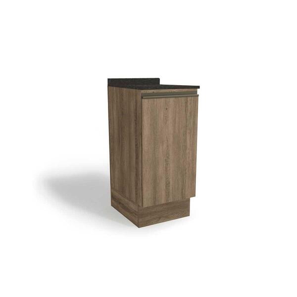 Nicho Para Cozinha Maxxi G741 C/ Tampo 40cm Nogal/preto Brilh