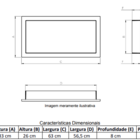 Nicho Para Embutir 30x60cm Arquitech Branco