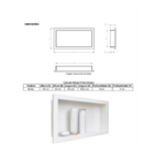 Nicho Para Embutir 30x60cm Arquitech Bronze