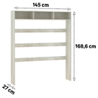 Nicho para Embutir Painel 168,6x145x27cm Madeira Legno Crema Prime Luciane