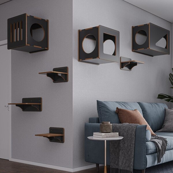 Nicho Para Gatos Grandes Frédy - Frente Quadrado A 44cm X C 4