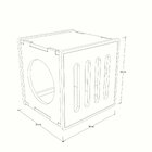Nicho Para Gatos Sagu - Frente Quadrada A 38cm X C 38cm X P 3