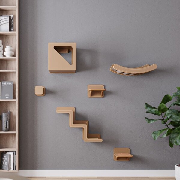 Nicho Para Gatos Sagu - Frente Triângulo A 38cm X C 38cm X P