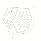 Nicho Para Gatos Snow - Frente Grade A 45cm X C 51cm X P 33cm