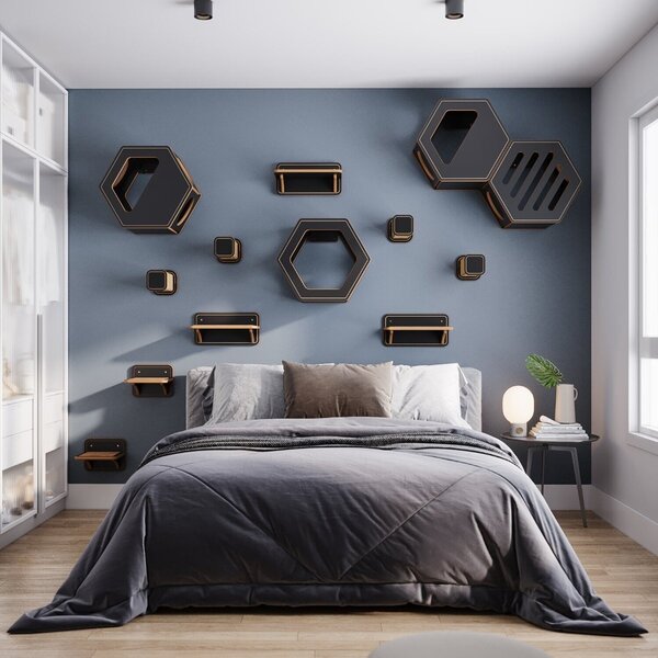 Nicho Para Gatos Snow - Frente Hexágono A 45cm X C 51cm X P 3