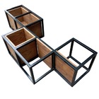 Nicho Para Parede De Madeira E Ferro - Decoração Industrial -