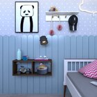 Nicho Para Quarto Infantil 60x16cm Ameixa Negra
