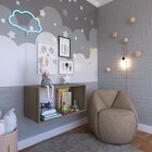 Nicho Para Quarto Infantil 80x40x40cm  Carvalho Mel