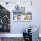 Nicho Para Quarto Infantil Retangular 60x16cm Cinza Cristal