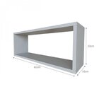 Nicho Para Quarto Infantil Retangular 60x16cm Cinza Cristal