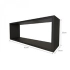 Nicho Para Quarto Infantil Retangular 60x16cm Preto