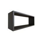 Nicho Para Quarto Infantil Retangular 60x16cm Preto
