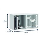 Nicho Para Sala De Estar 1 Porta  Branco Tx