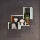 Nicho Para Sala De Estar Duplo Industrial Freijó / Off White